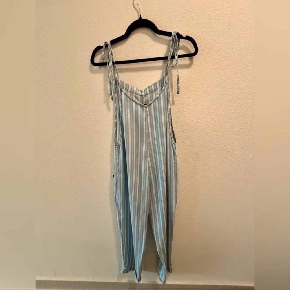 bobiBLACK Los Angeles stripped blue jumpsuit, size S